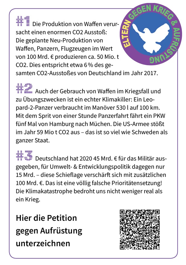 Flyer Globaler Klimastreik Vorderseite